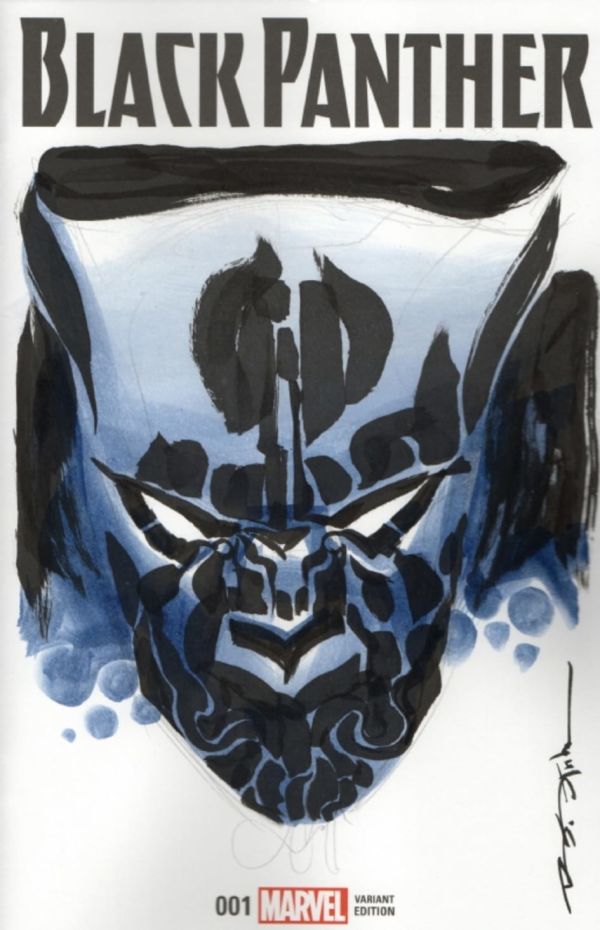 Image for Brian Stelfreeze Black Panther #1 water color sketch NYCC 2016
