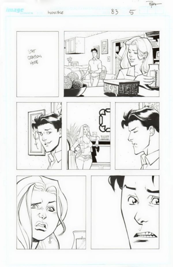Image for Invincible #83 Page 5 Ryan Ottley inks