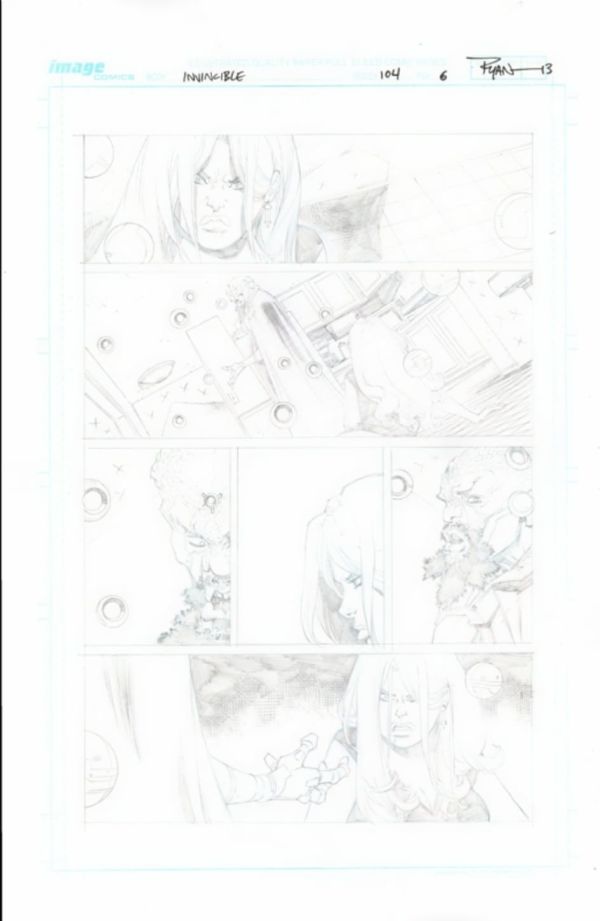 Image for Invincible #104 Page 6 Ryan Ottley pencils
