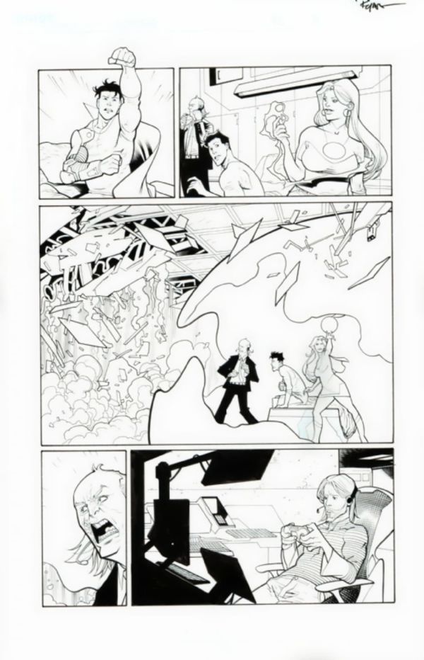 Image for Invincible #92 Page 3 Ryan Ottley inks