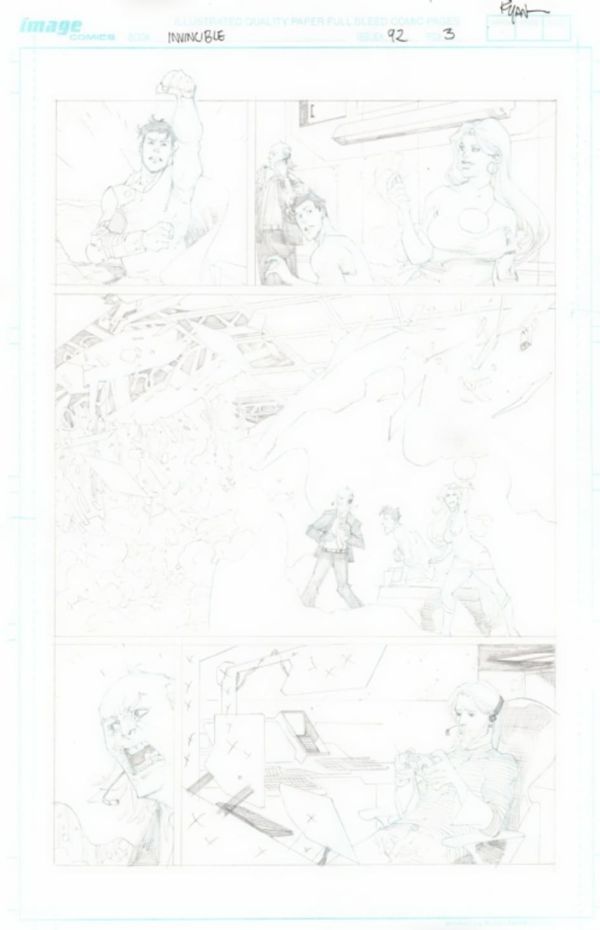 Image for Invincible #92 Page 3 Ryan Ottley Pencils