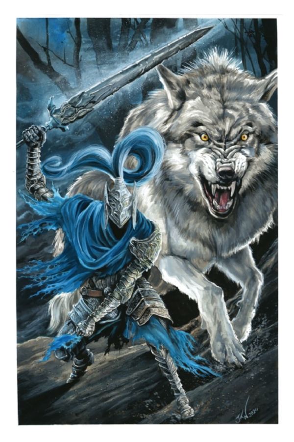 Image for Artorias the Abyss Walker and Sif the Great Grey Wolf