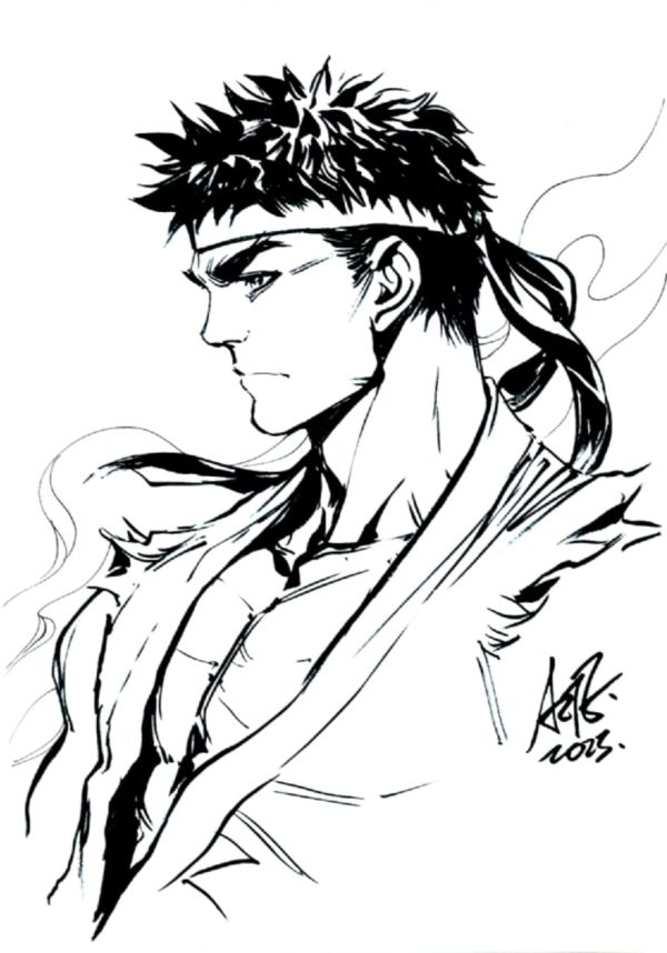 Image for Ryu Sketch by Stanely Artgerm Lau