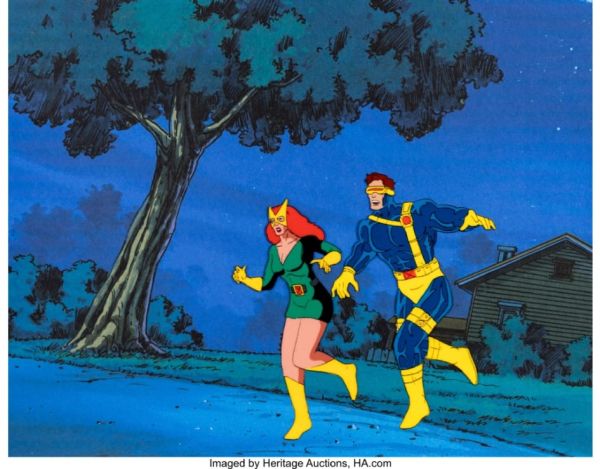Image for X-Men Jean Grey and Cyclops Production Cel (Marvel Studios, 1992-97).