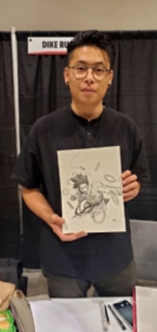 Image for Shang-Chi Original Art Bust Sketched by Dike Ruan