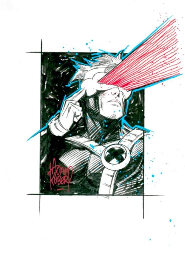 Image for Cyclops sketch by Adam Kubert