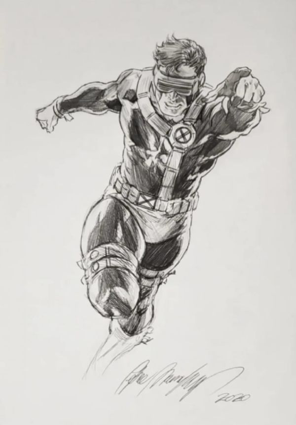 Image for CYCLOPS PRELIM SKETCH CHARACTER STUDY BY FELIPE MASAFERA CHILDREN OF THE ATOM JIM LEE X-MEN ANNUAL HOMAGE