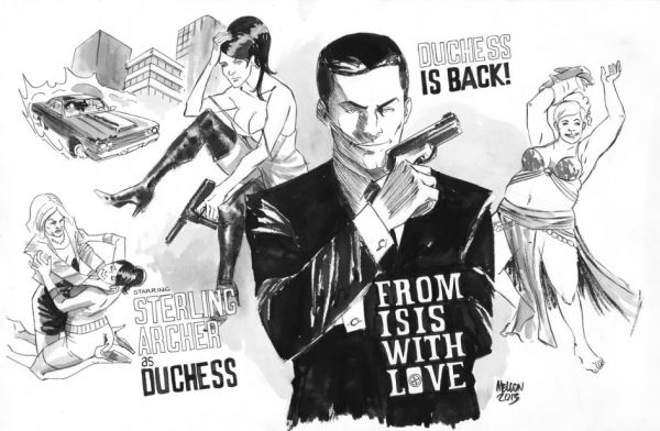 Image for Archer / James Bond homage commission
