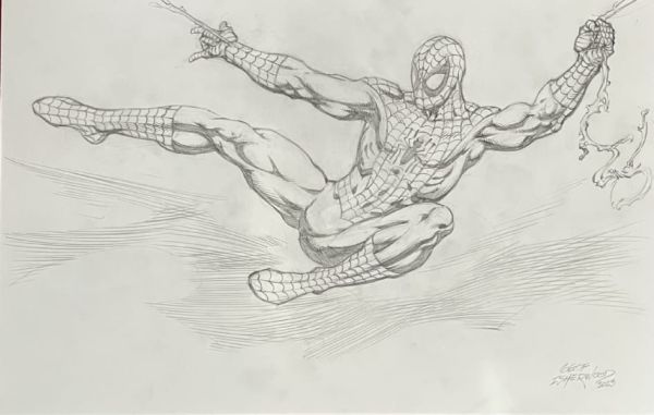 Image for 11x17 Pencils-only commission of Spider-man , drawn by Geof Isherwood ! Cover-quality beauty!