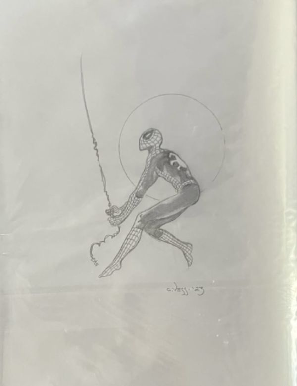 Image for 11 x 14 inches Charles Vess Spider-Man Commission ! Pencilled and signed by Charles Vess !!