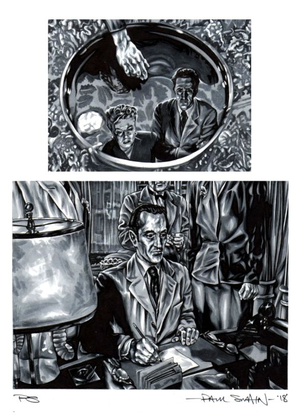 Image for BASIL RATHBONE 1945 Sherlock Holmes THE WOMAN IN GREEN Original Art