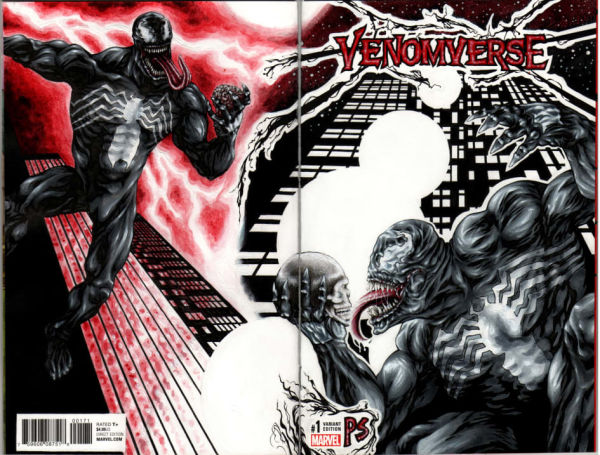 Image for MARVEL Venom Venomverse #1 Sketch Cover ORIGINAL ART