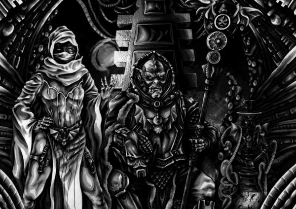 Image for Masters of the Universe HORDAK and SHADOW WEAVER A4 Original Art