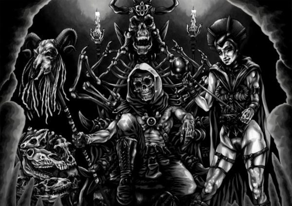 Image for Masters of the Universe SKELETOR and EVIL-LYN A4 Original Art