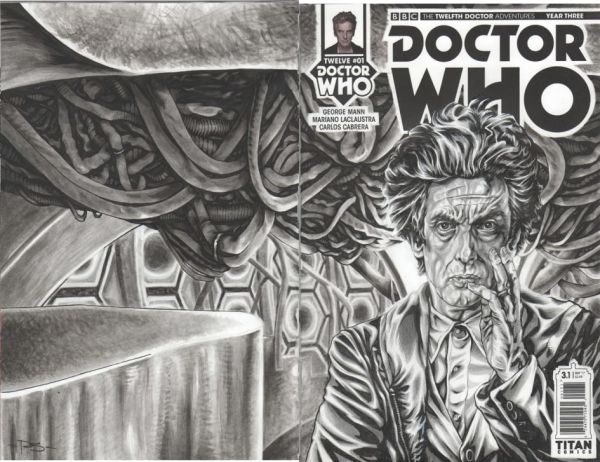 Image for DOCTOR WHO #1 12th Doctor YEAR 3 PETER CAPALDI Sketch Cover by PAUL SWAIN