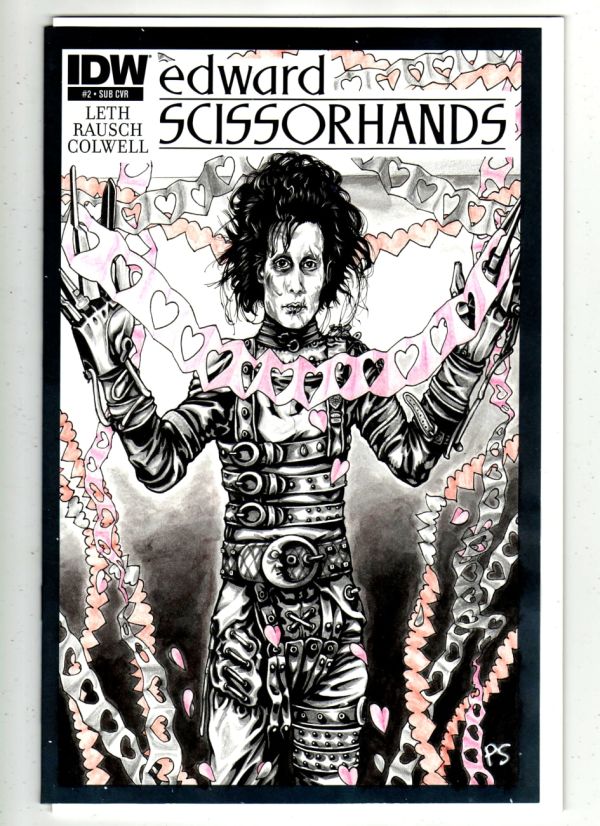 Image for EDWARD SCISSORHANDS Sketch Cover by PAUL SWAIN