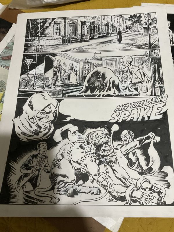 Image for The Creeps original horror comic art
