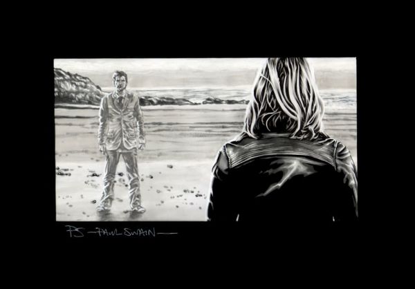 Image for DOCTOR WHO - A4 DAVID TENNANT 10th Doctor and Rose / Bad Wolf Bay Art