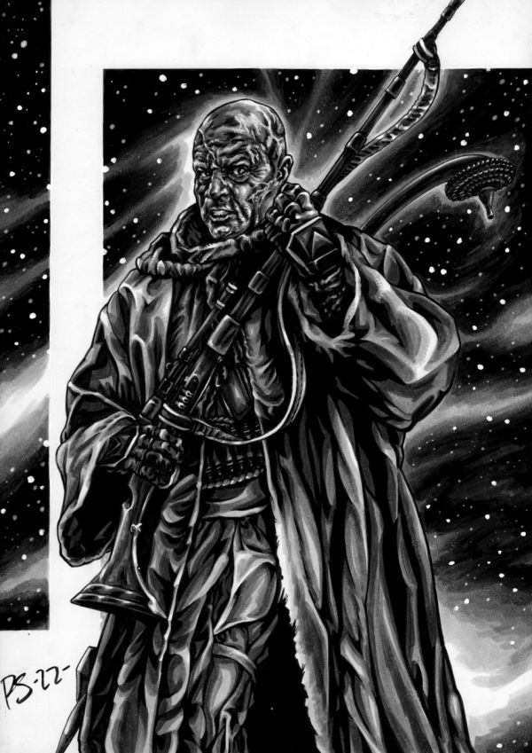 Image for STAR WARS A4 BOBA FETT ORIGINAL ART by Paul Swain