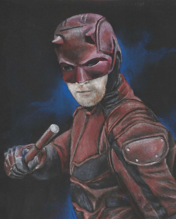 Image for Dare Devil pastel drawing