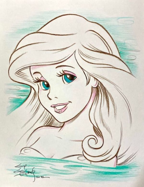 Image for "Ariel Outline Sketch"