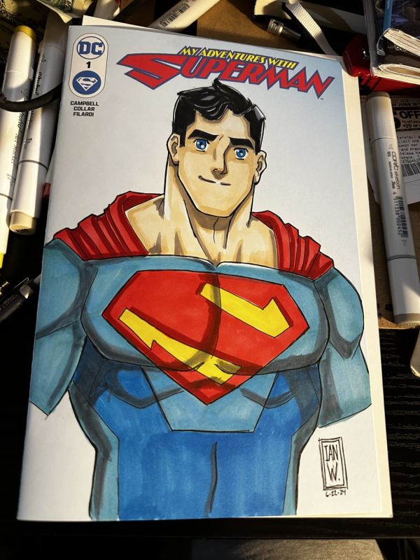 Image for My Adventures with Superman Sketch cover