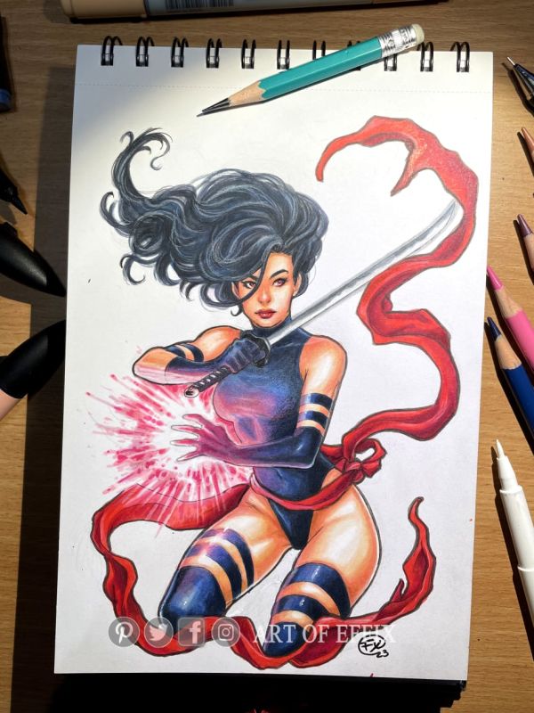 Image for Psylocke sketch (Effix)