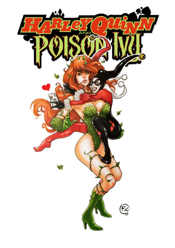 Image for Poison Ivy & Harley Quinn (sketch)