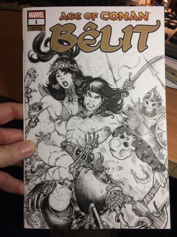 Image for Belît & Conan comic cover (sold)
