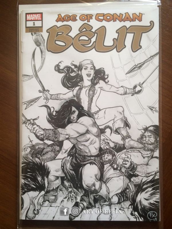 Image for "Belît & Conan" sketch on blank cover