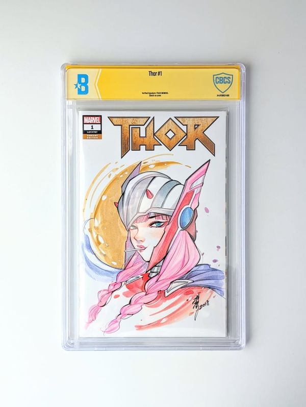 Image for Peach Momoko - Zero Two in Ragnarok Thor Helmet Sketch Cover