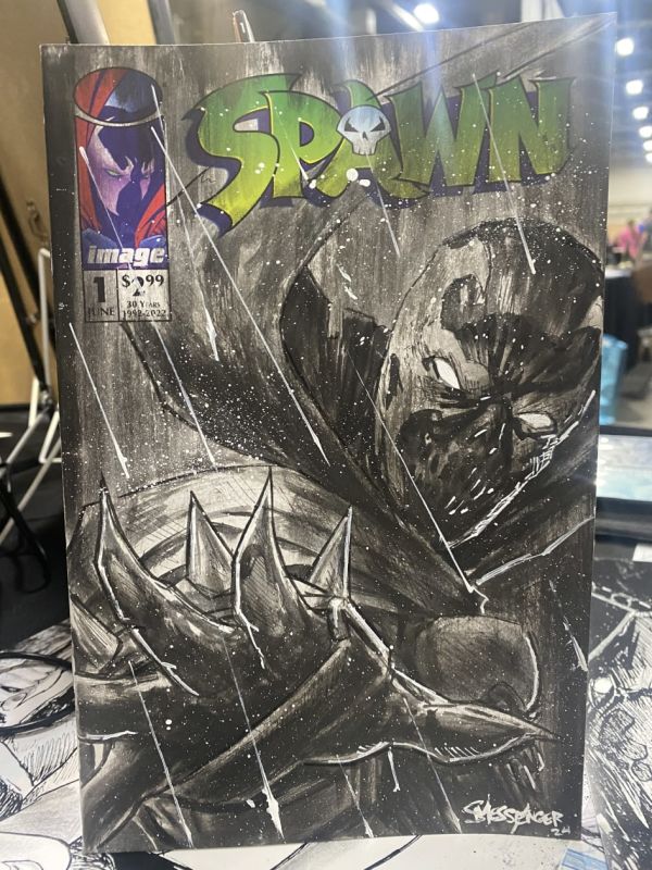 Image for Spawn sketch cover on blank sketch variant 