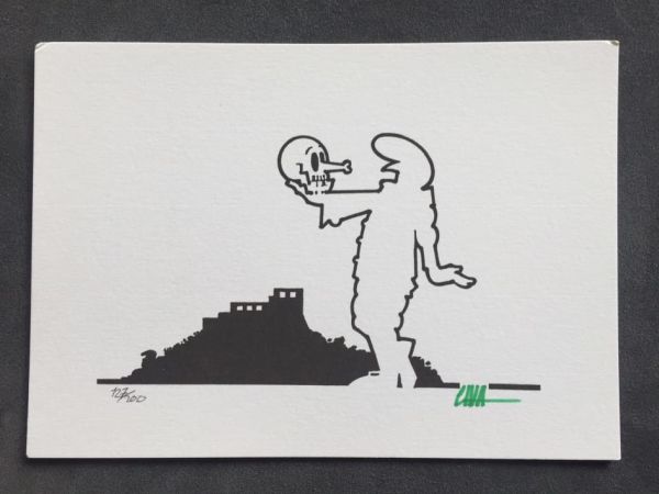 Image for Original signed print of La Linea by Osvaldo Cavandoli