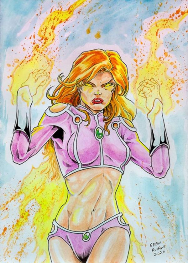 Image for Starfire original drawing