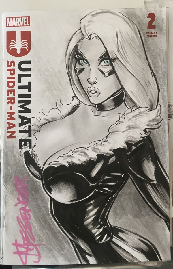 Image for Black Cat on Ultimate Spider Man sketch cover