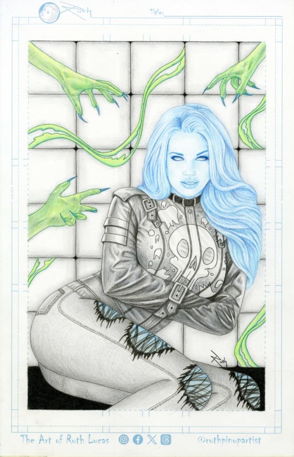 Image for Sapphire Spectre #6 cover art by Ruth Lucas