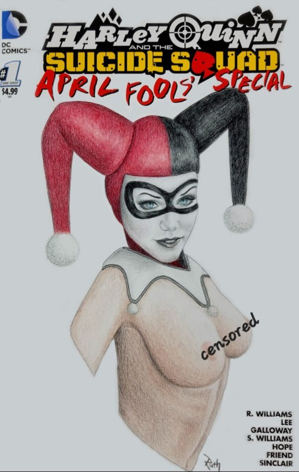 Image for Harley Quinn sketch cover by Ruth Lucas