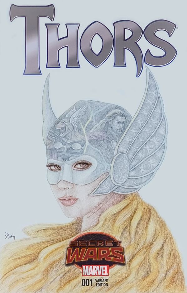 Image for Lady Thor sketch cover by Ruth Lucas