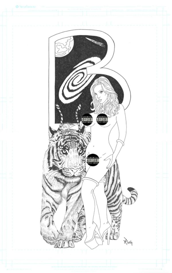Image for Bunny Goes to Space #1 cover art by Ruth Lucas