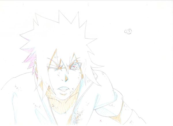 Image for Naruto Shippuden Animation Production Sketch Genga Cel 01 // Anime Art Douga