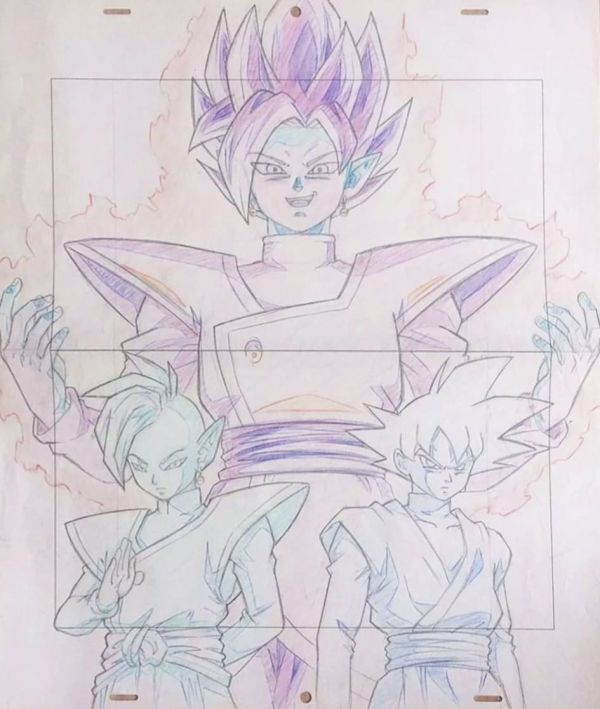 Image for Dragon Ball Super Commission Sketch Genga Cel 01 // Anime Art Douga