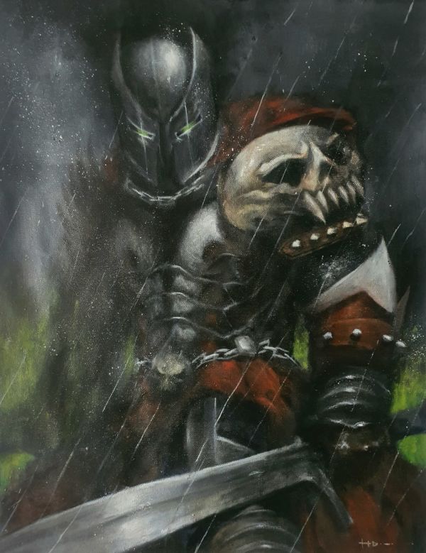 Image for Medieval Spawn Oil Painting Arttrober