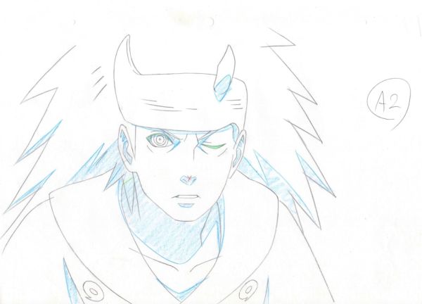 Image for Naruto Shippuden Animation Production Sketch Genga Cel 02 // Anime Art Douga
