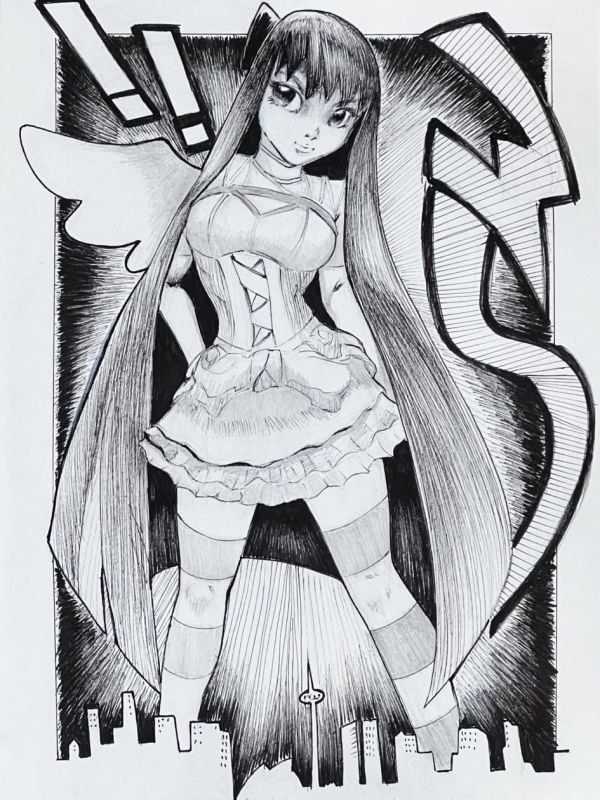 Image for Inktober / Arttrober 2024 Fusion Day 28: Jumbo Panty & Stocking