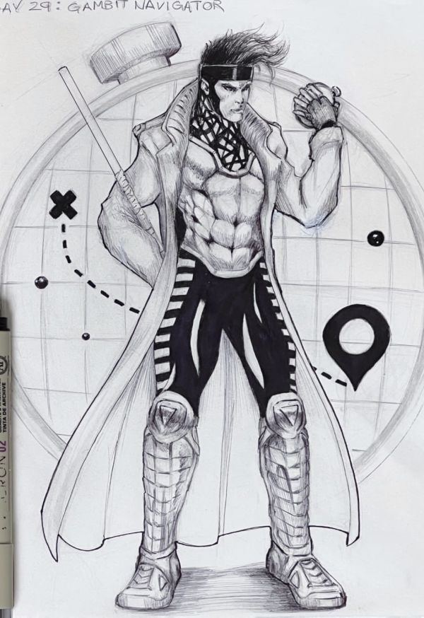 Image for Inktober / Arttrober 2024 Fusion Day 29: Gambit Navigator