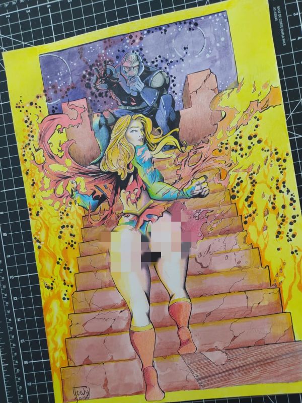 Image for Super girl vs darkseid