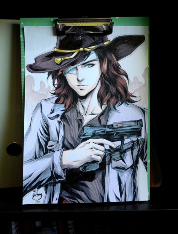 Image for OCTOBER ART CHALLENGE - Carl Grimes