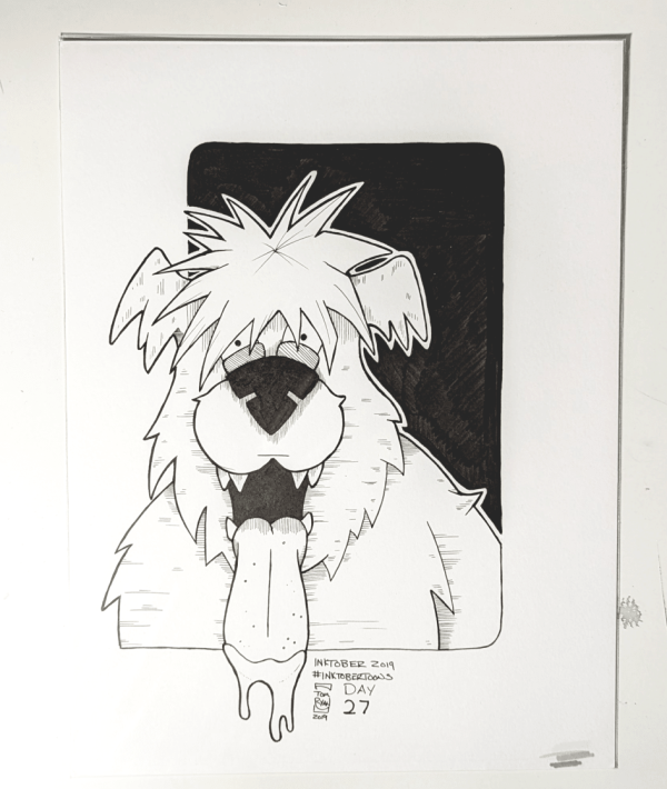 Image for Cartoon dog from Inktober