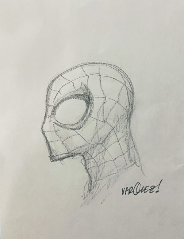 Image for David Marquez Spider-Man sketch ! Pencilled and signed by David Marquez !