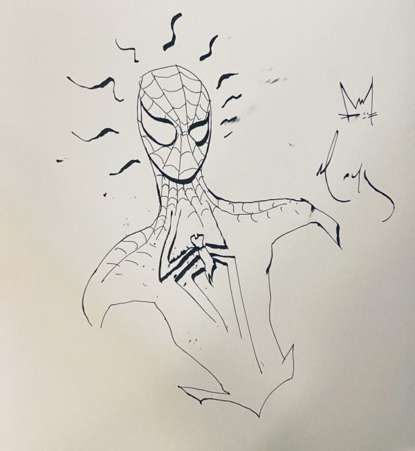 Image for David Mack Spider-Man sketch ! Pencilled & Painted by David Mack ! Signed by David Mack !